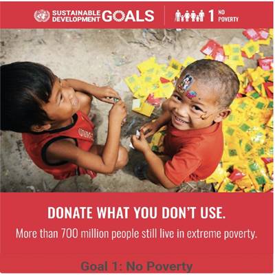 2 small boys no poverty text graphic